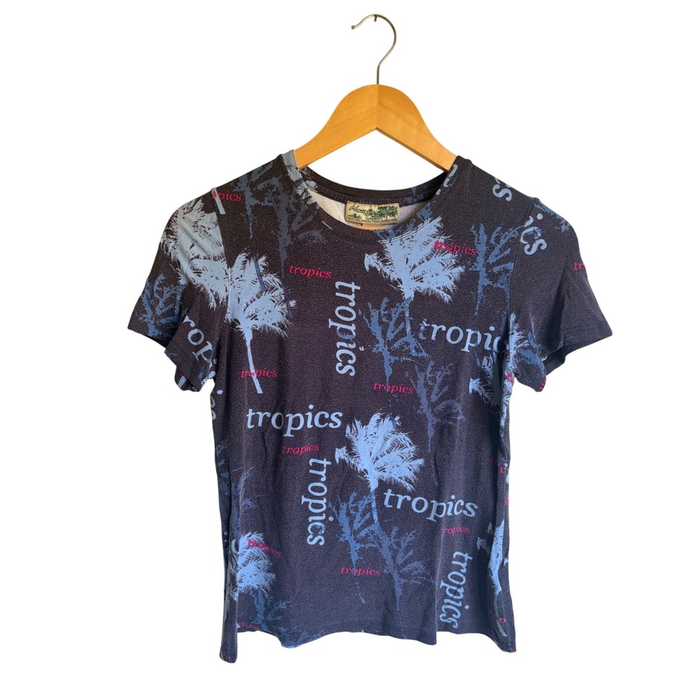 Vtg Havana Jacks Cafe Women's Small Tropical‎ Palm Tree T-Shirt